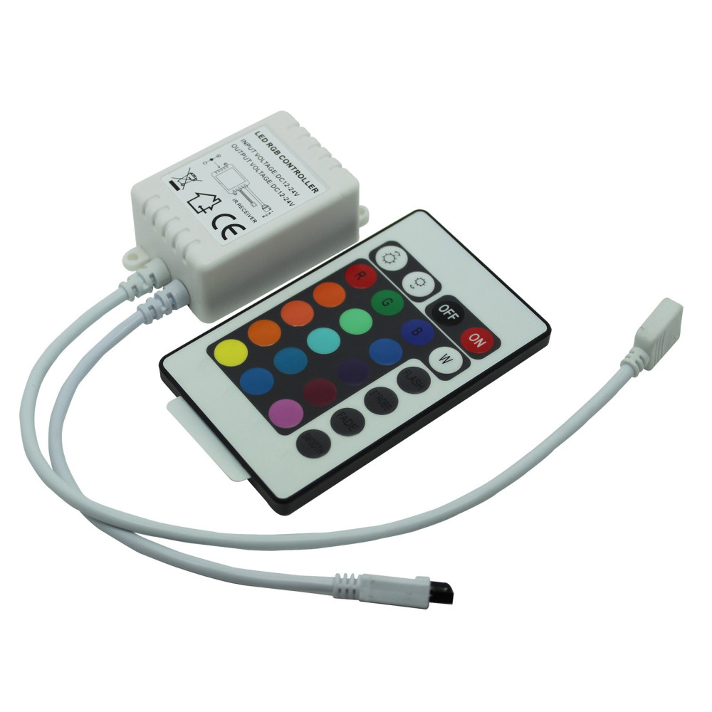 Controlador RGB infrarrojos 24 teclas 72W