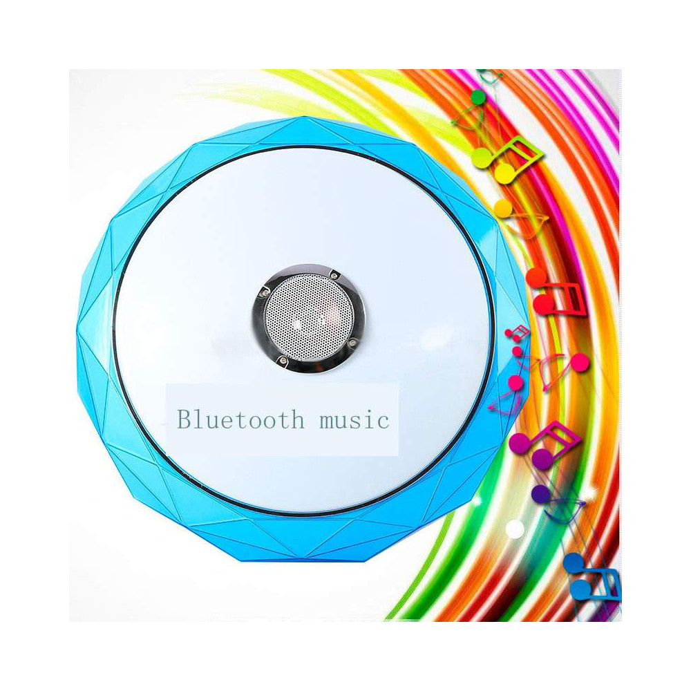 Plafón LED Músical con Altavoz 24W Azul