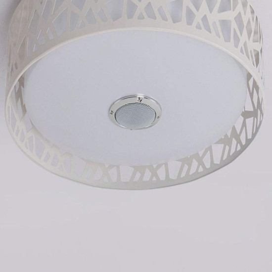 Plafón LED Músical con Altavoz 24W Blanco
