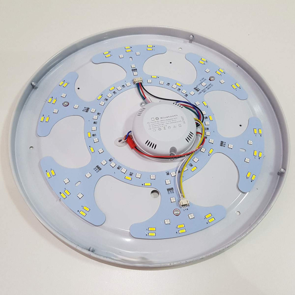 Plafón LED Músical con Altavoz 24W Azul