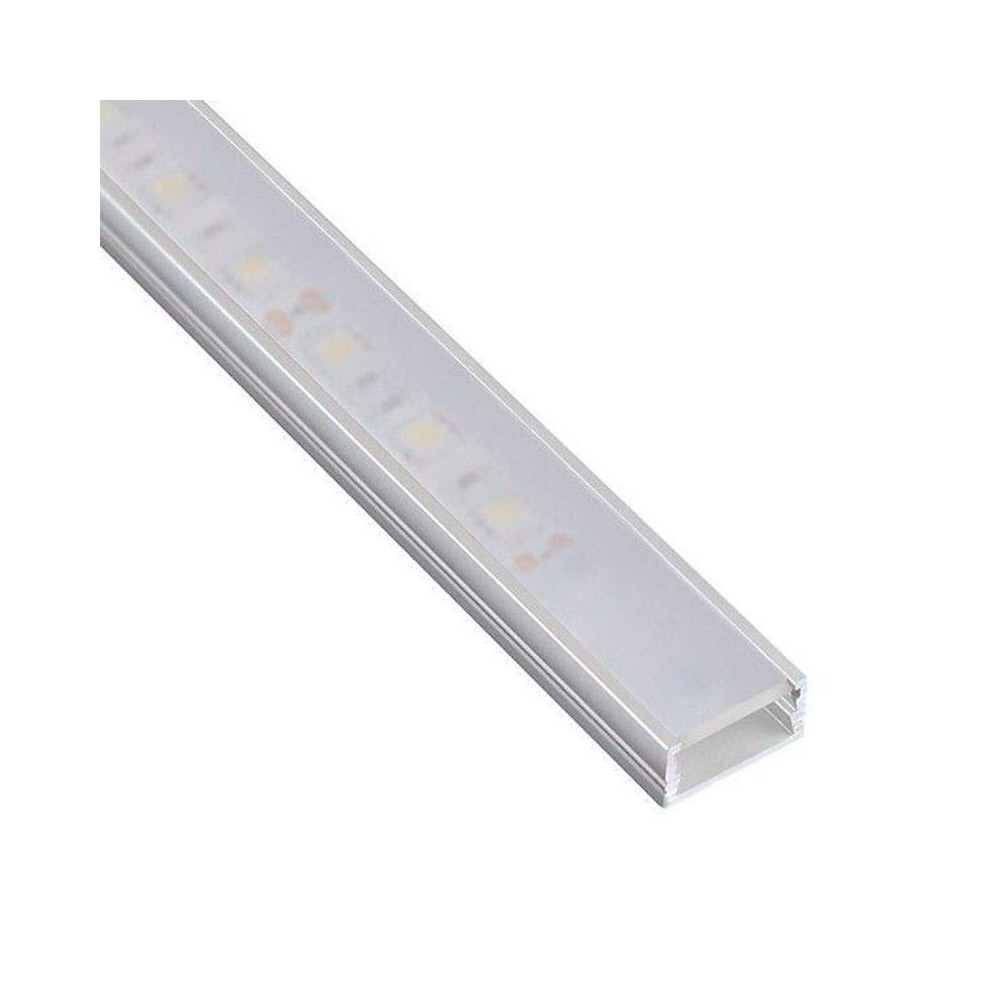 Perfil Aluminio superficie 2 metros Tira LED