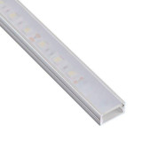 Perfil Aluminio superficie 2 metros Tira LED