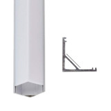 Perfil de Aluminio Tira LED Esquinas 1 Metro