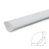 Perfil Aluminio Tira LED Esquinas o Suspension 1 Metro