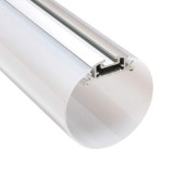 Perfil Aluminio Redondo 60mm Superficie o Suspension 1 Metro Tira LED