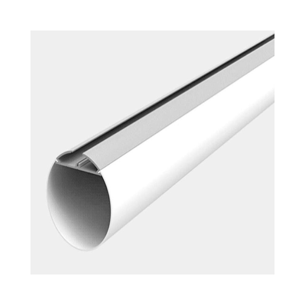 Perfil Aluminio Redondo 60mm Superficie o Suspension 1 Metro Tira LED