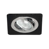 Empotrable Cuadrado  Aluminio Negro-Cromo