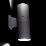 Aplique Pared Exterior 2 GU10 Gris-Negro IP65