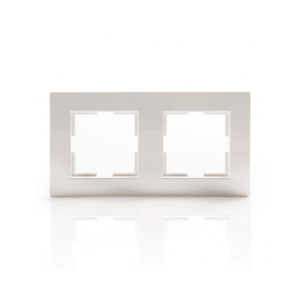 Marco de 2 elementos Blanco Panasonic Karre