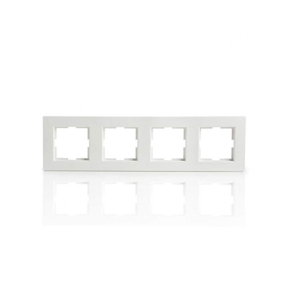 Marco de 4 elementos Blanco Panasonic Karre