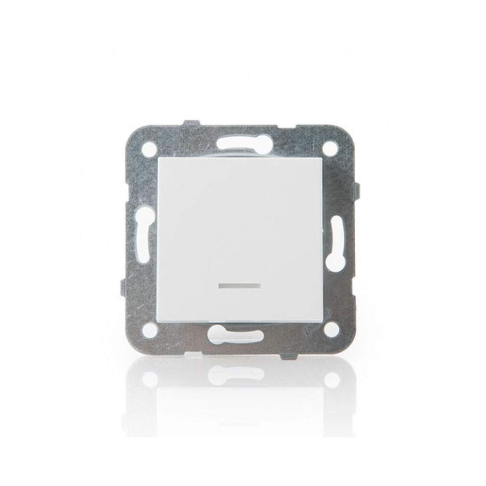 Interruptor Luminoso Panasonic Karre 10A Blanco Empotrable