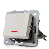 Interruptor Luminoso Panasonic Karre 10A Blanco Empotrable