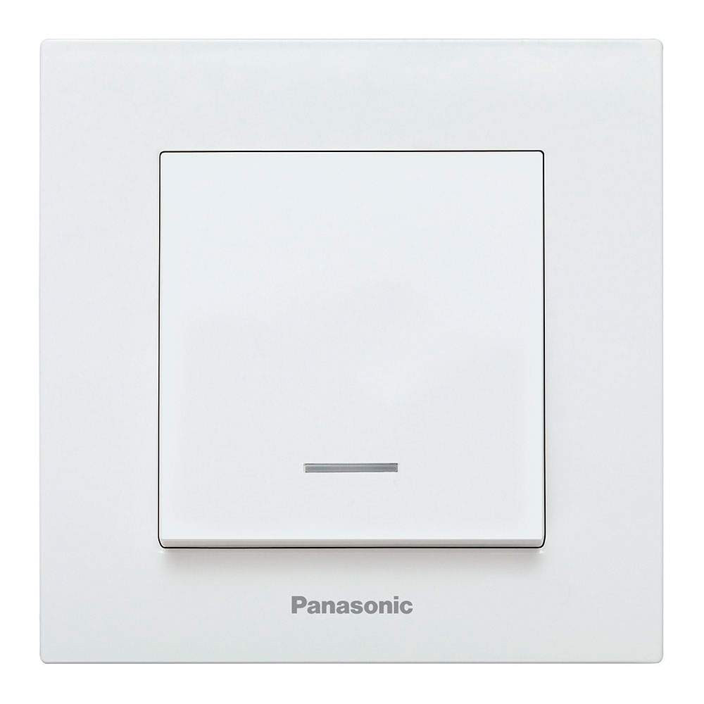 Interruptor Luminoso Panasonic Karre 10A Blanco Empotrable
