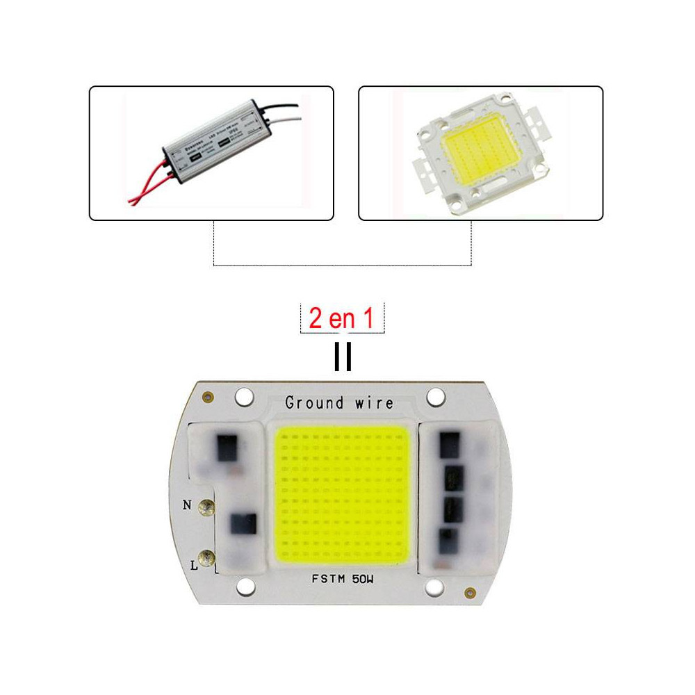 Chip LED Cob 30W a 230V