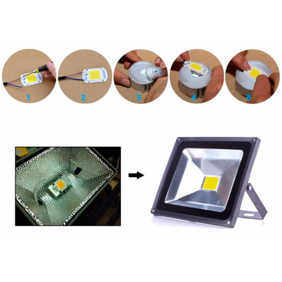 Chip LED Cob 50W a 230V