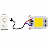 Chip LED Cob 50W a 230V