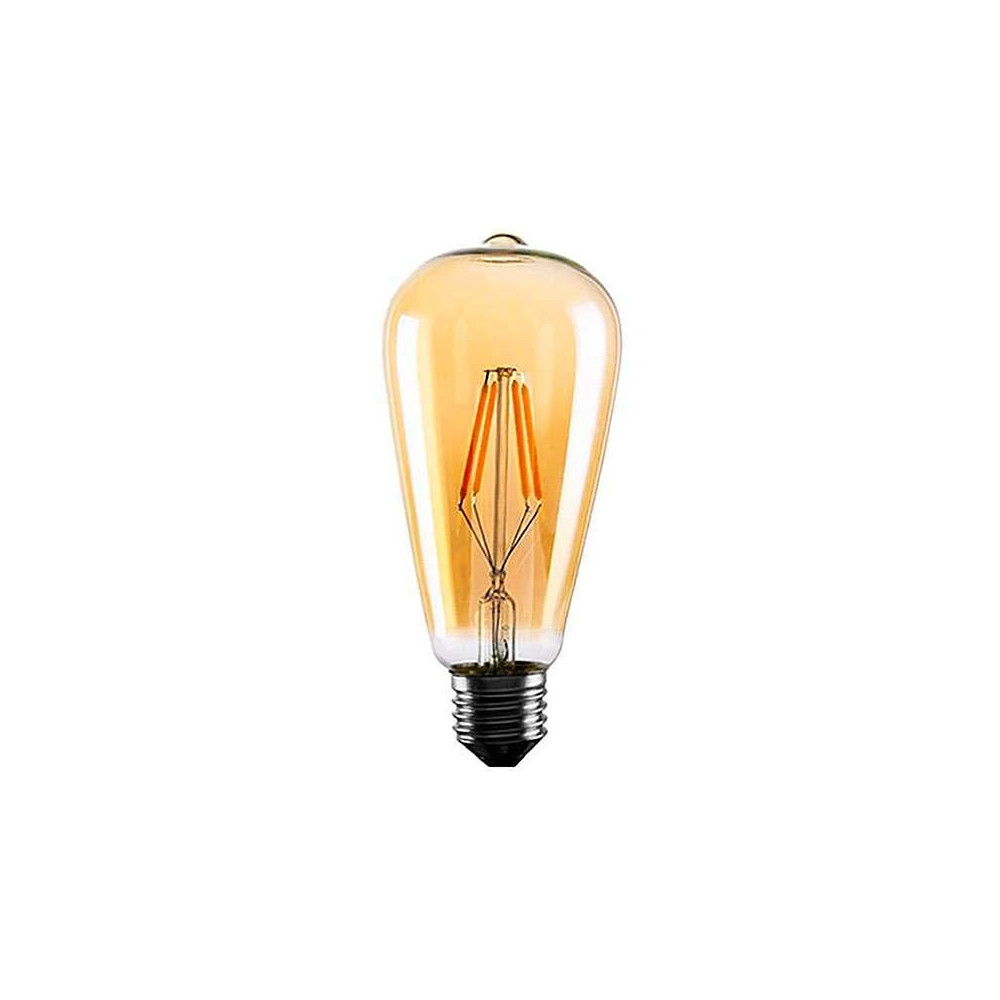 Bombilla E27 Pera Vintage 6W filamento Led