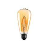 Bombilla E27 Pera Vintage 6W filamento Led