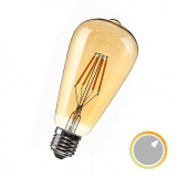 Bombilla E27 Pera Vintage 6W filamento Led
