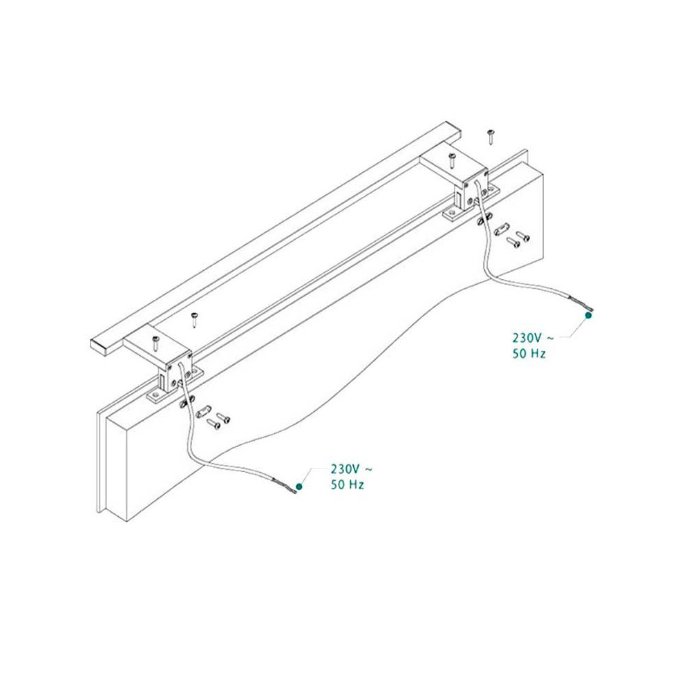 Aplique LED Espejo Baño 10W Cromo