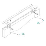 Aplique LED Espejo Baño 10W Cromo