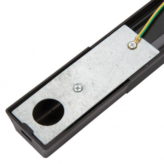 Carril monofásico para focos Led de 2 metros Negro