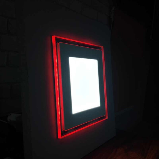 Downlight LED 18W+2W Contorno iluminado Azul-Rojo