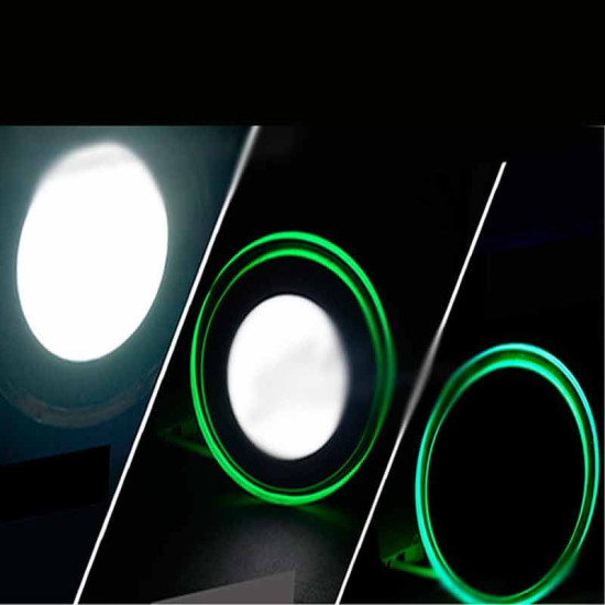 Downlight LED 18W+2W Contorno iluminado Azul- Verde