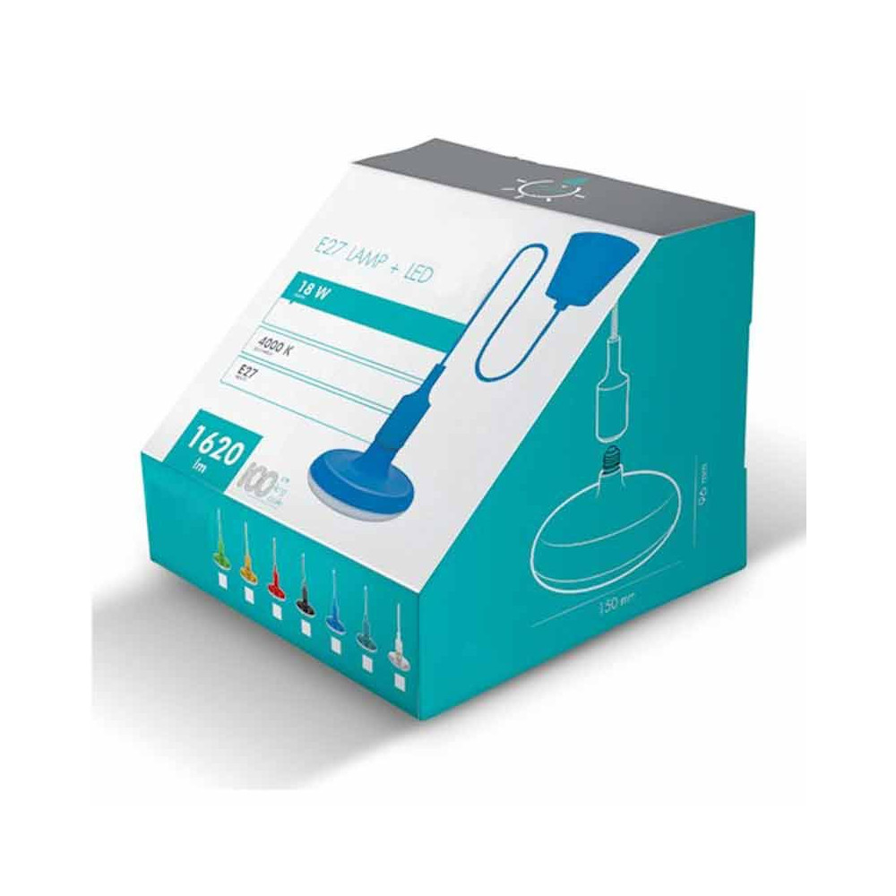 Lámpara colgante LED 18W Negra