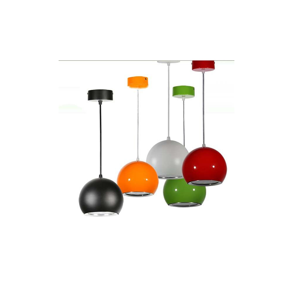 Lámpara colgante LED Esfera-Bola 12W Naranja