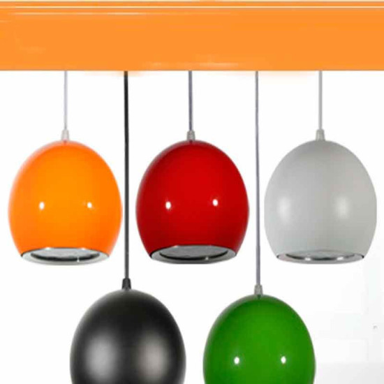 Lámpara colgante LED Esfera-Bola 12W Naranja