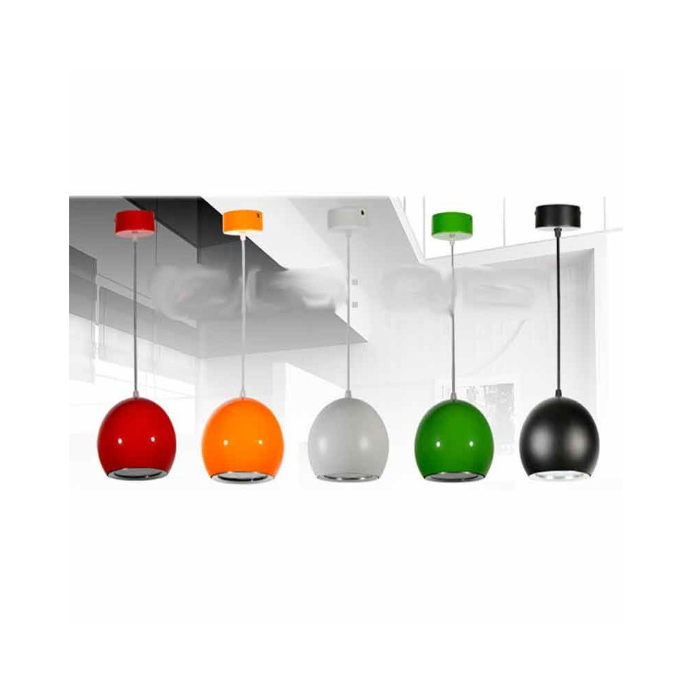 Lámpara colgante LED Esfera-Bola 12W Naranja