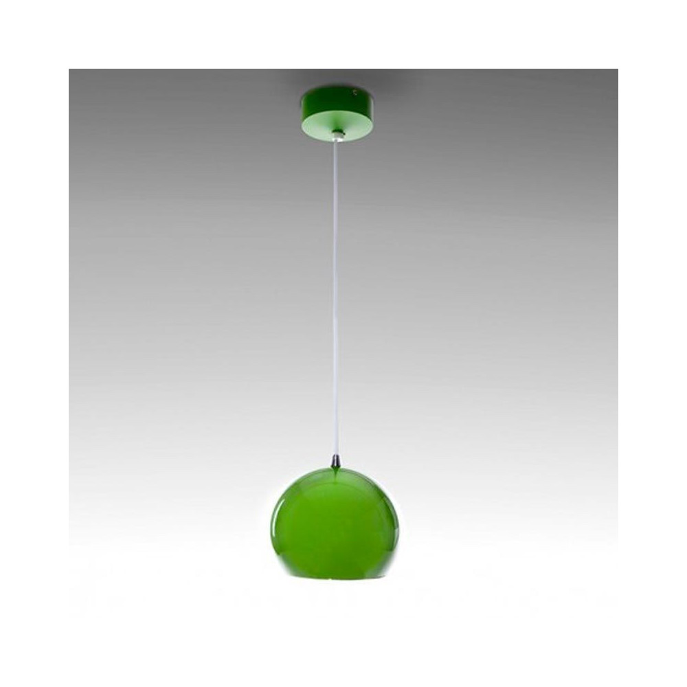 Lámpara colgante LED Esfera-Bola 12W Verde