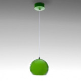Lámpara colgante LED Esfera-Bola 12W Verde