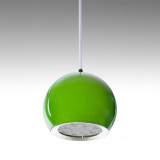 Lámpara colgante LED Esfera-Bola 12W Verde
