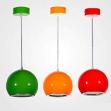 Lámpara colgante LED Esfera-Bola 12W Verde