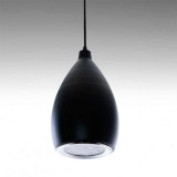 Lámpara colgante LED Pera 12W Negra
