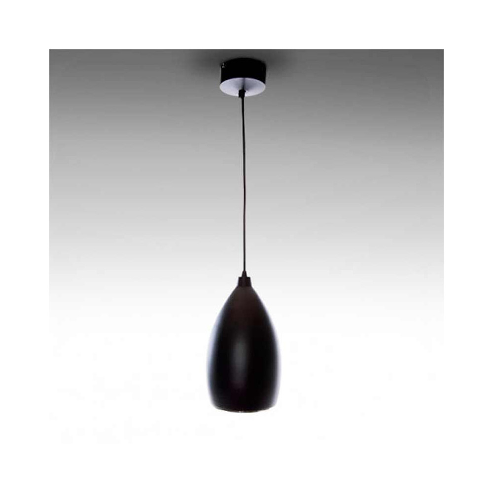 Lámpara colgante LED Pera 12W Negra