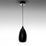 Lámpara colgante LED Pera 12W Negra