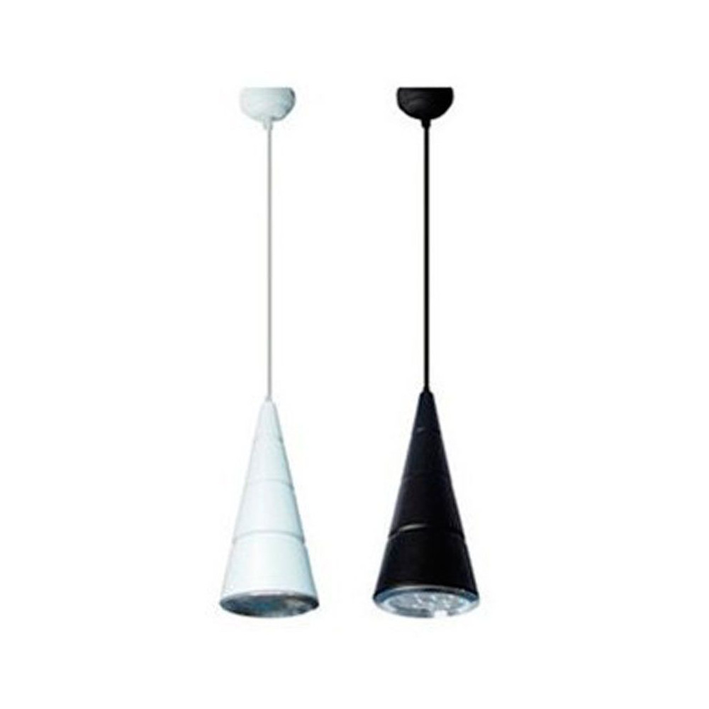 Lámpara colgante LED Cono 12W Negra