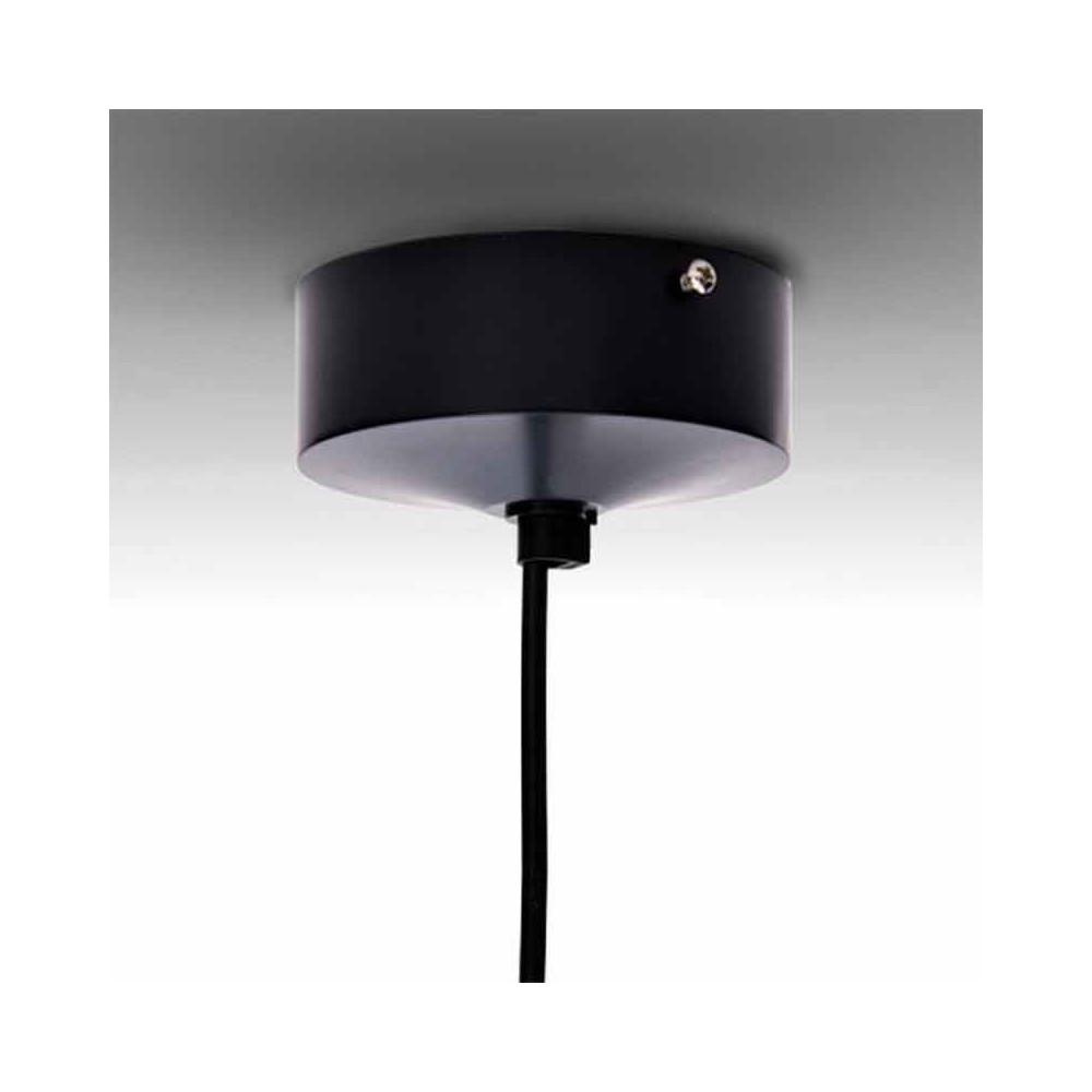 Lámpara colgante LED Cono 12W Negra