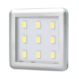 Aplique Led 3W Cuadrado Aluminio para Muebles