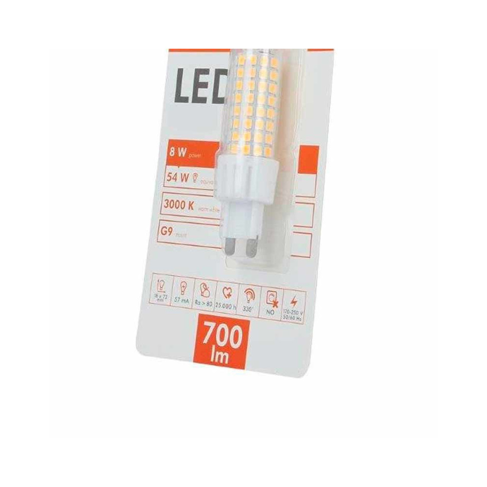 Bombilla G9 LED 8W