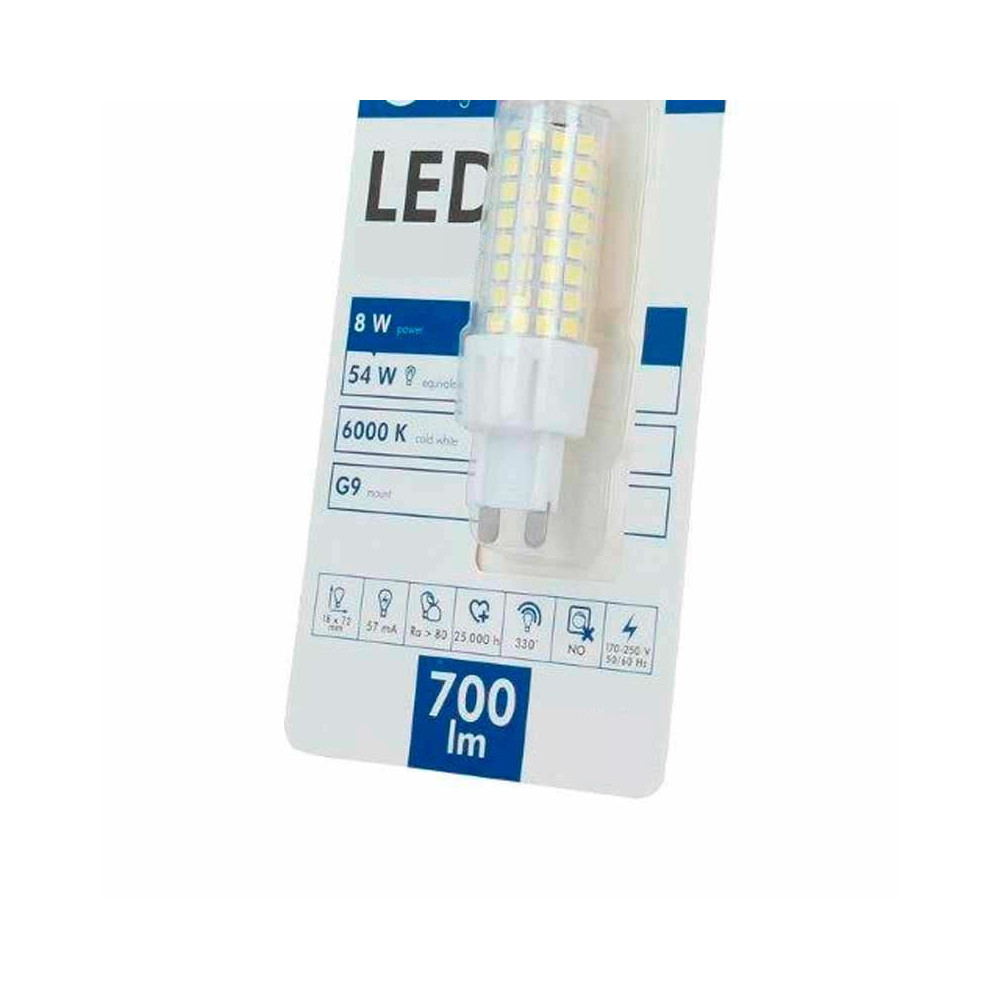 Bombilla G9 LED 8W