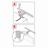 Aplique LED Espejo Baño 8W pinza/atornillar