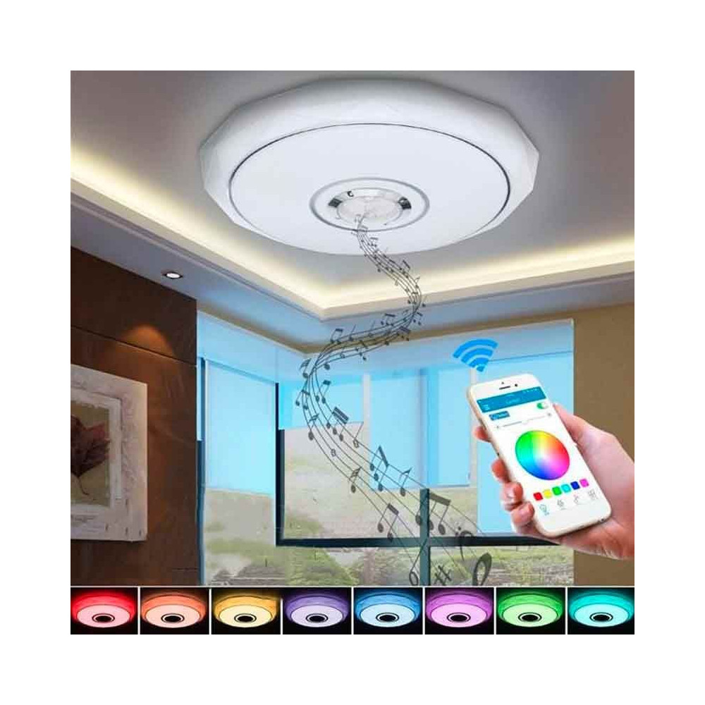 Plafón LED Músical con Altavoz 24W