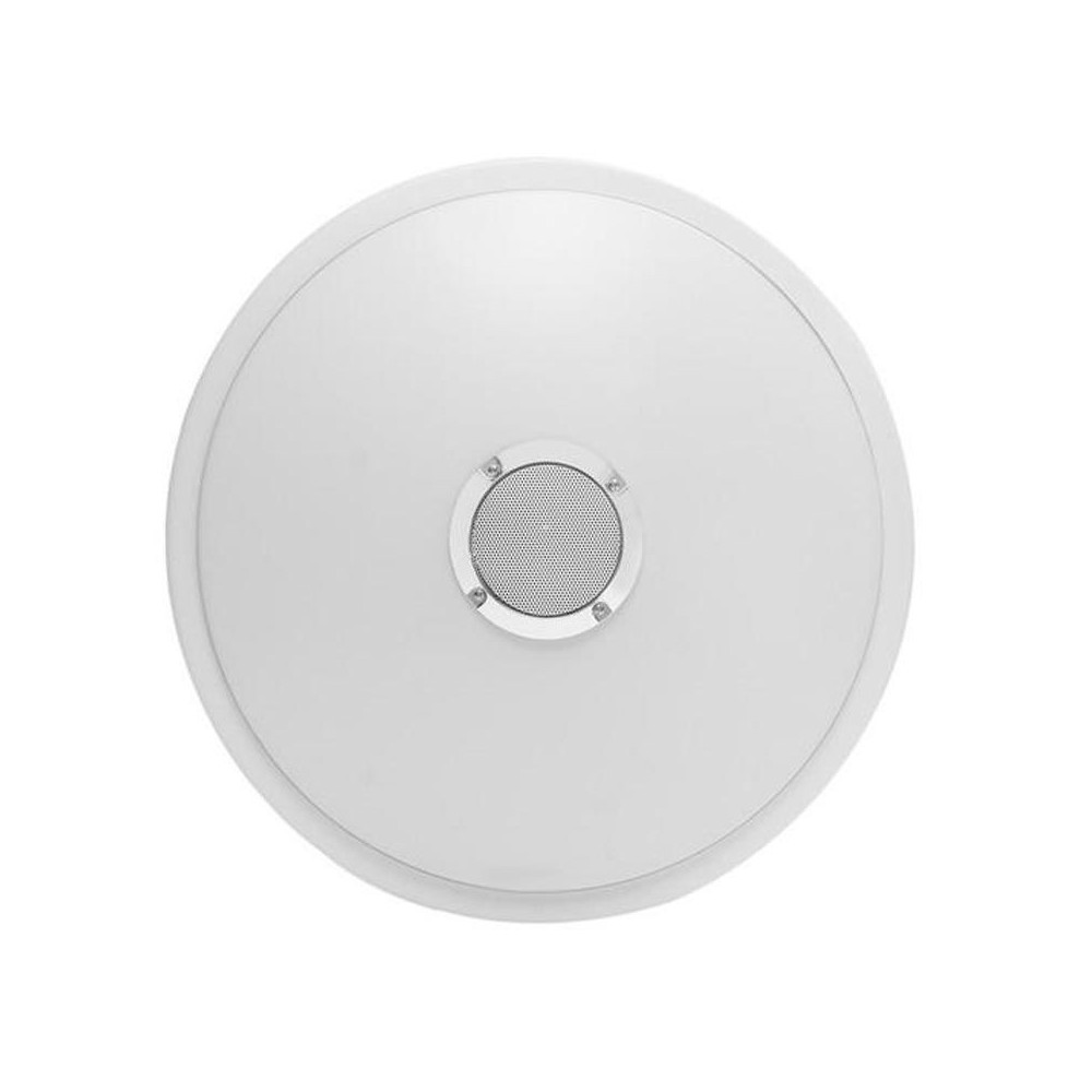Plafón LED Músical con Altavoz 48W +App Cromo