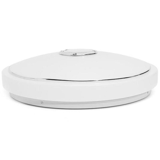 Plafón LED Músical con Altavoz 48W +App Cromo