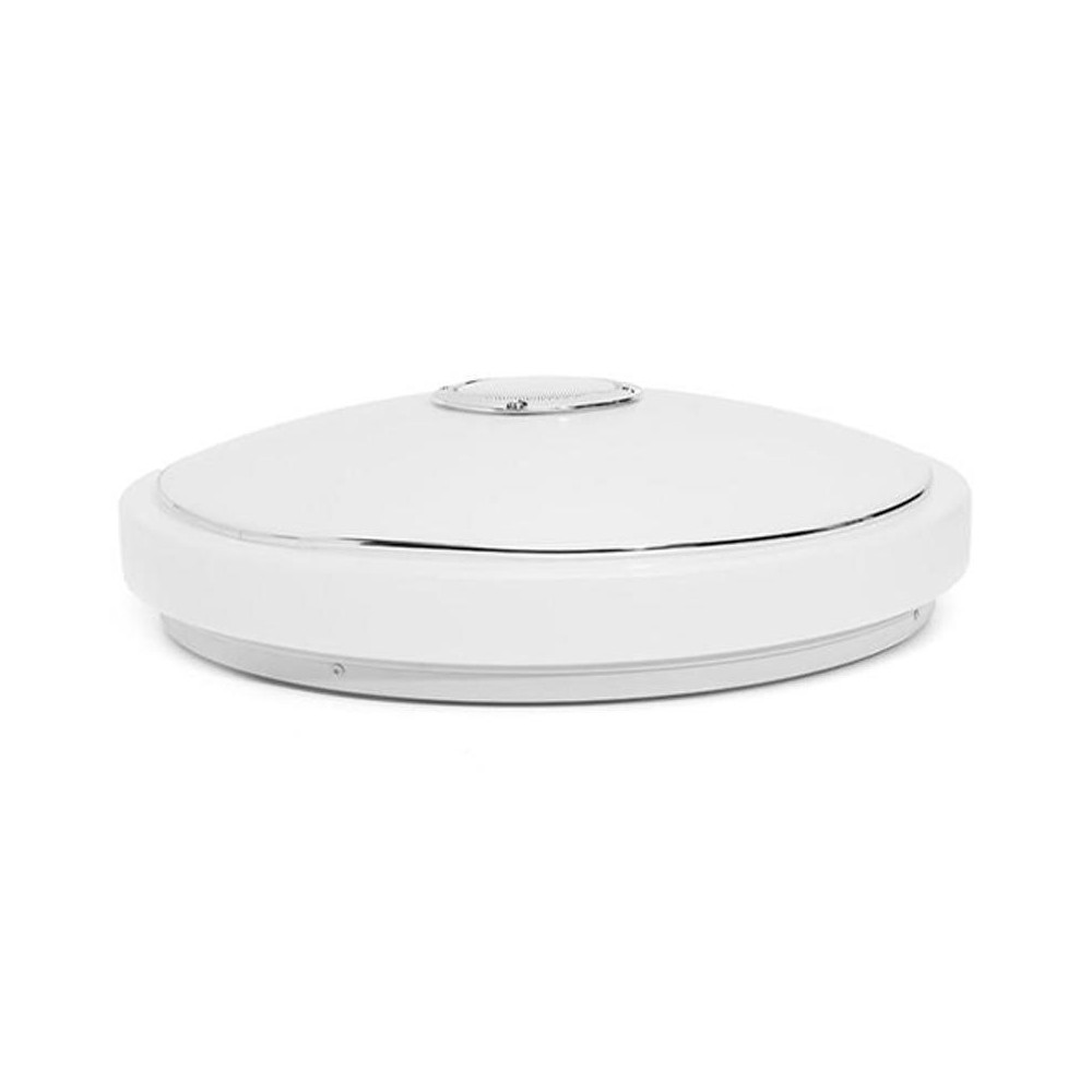 Plafón LED Músical con Altavoz 48W +App Cromo