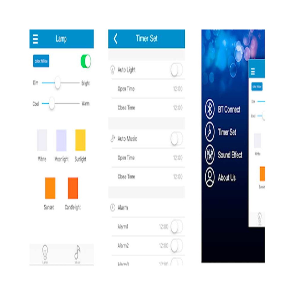 Plafón LED Músical con Altavoz 48W +App Cromo